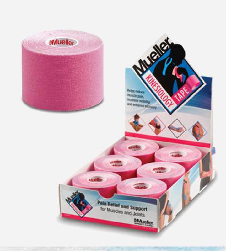 Mueller - Kinesiotape: Mueller kinesiology, roze, 5cmx5m, 6 rollen