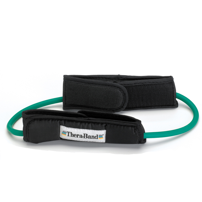 Thera-band Loops met gepolsterde enkelband,groen 30cm