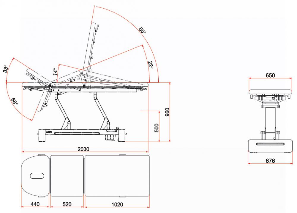 X-tension OPTIE_3_delig_kopstuk_voor_behandeltafel_NEXX3ALLproducts