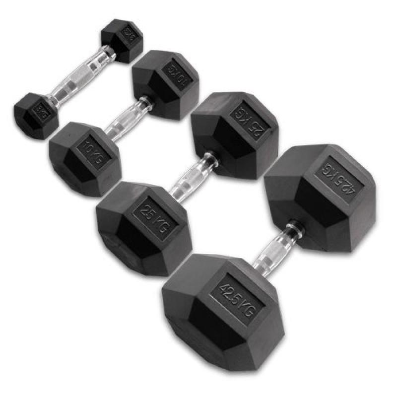 Body Solid Hexagon Dumbbell caoutchouc– 1 kg – p--paire           