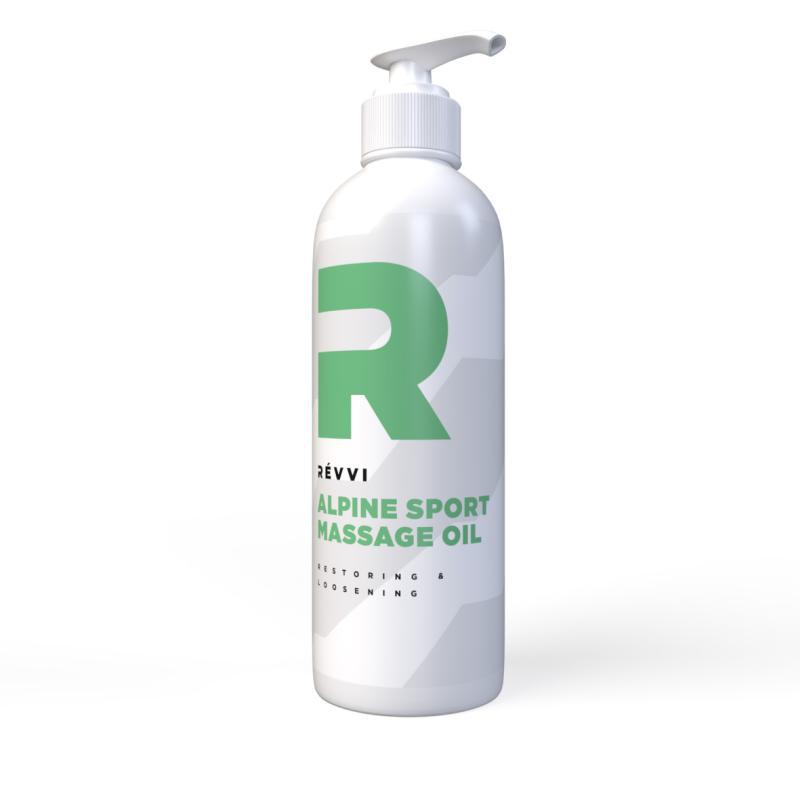 Revvi  ALPINE sportmassage oil  250ml -- dispenser 11 + 1 gratuit