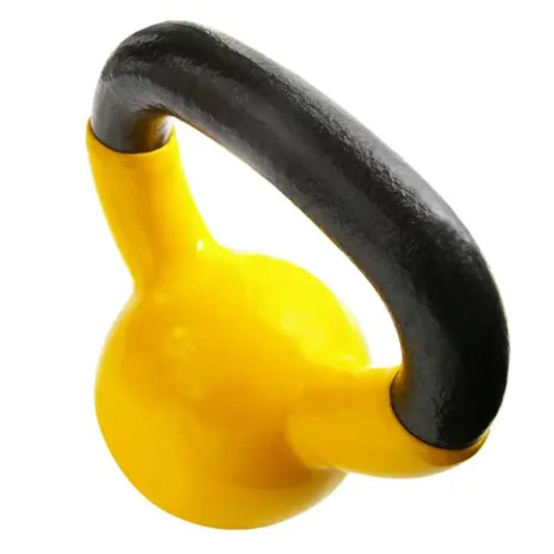 Kettlebell vinyl – jaune– 6kg