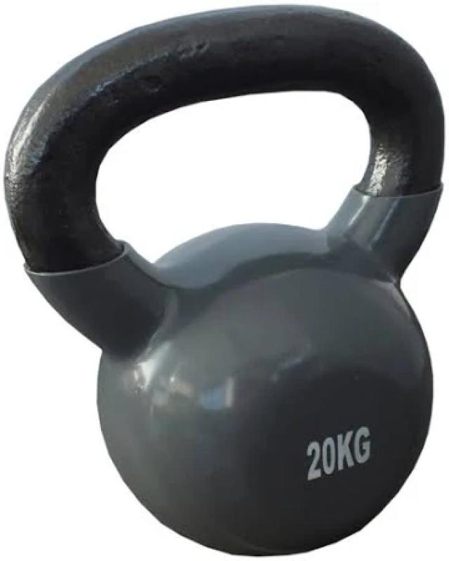 Kettlebell vinyl – grijs – 20kg 