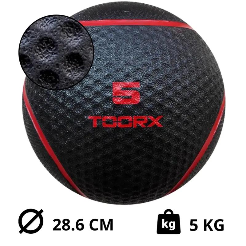 Toorx - Toorx medicine ball – rood– 5kg